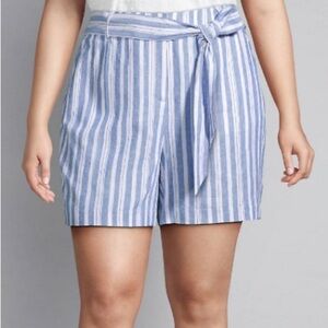 Lane Bryant | Striped Shorts with Tie Waist | Size 22 NWT